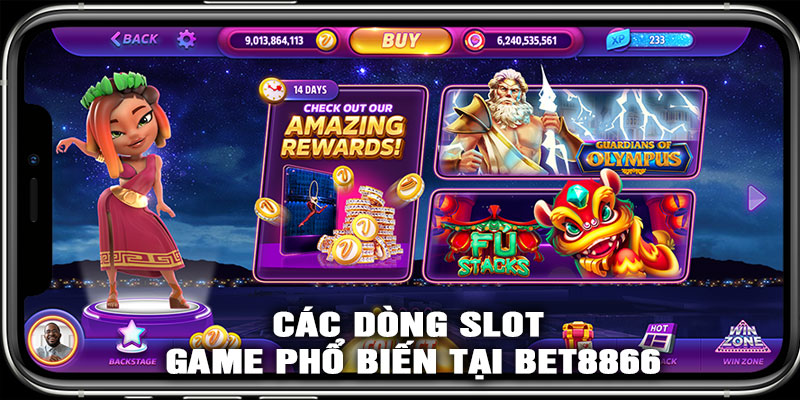 Các Dòng Slot Game Phổ Biến Tại BET8866